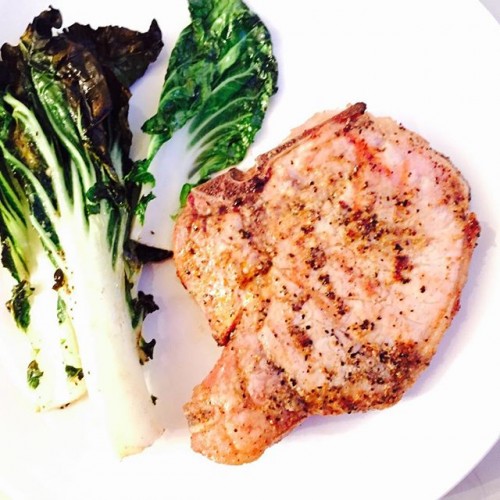 More inspiration from @rachaelraymag… Grilled Cajun Spiced Bone In Pork Chops with Grilled Bok Choy.  I could eat this every night.  The Bok Choy is seasoned with s/p, evoo and lemon juice.  #keepitlight #keepitsimple #keepithealthy @teamrachael @rachaelray #rrmagfan #food #foodie #foodfinds #foodshare #foodnetwork #foodnetworkstar #foodphotography #Yum-o #digin @chazygray #grillmarks #grilling @porkbeinspired #grillpork #Yumomoment