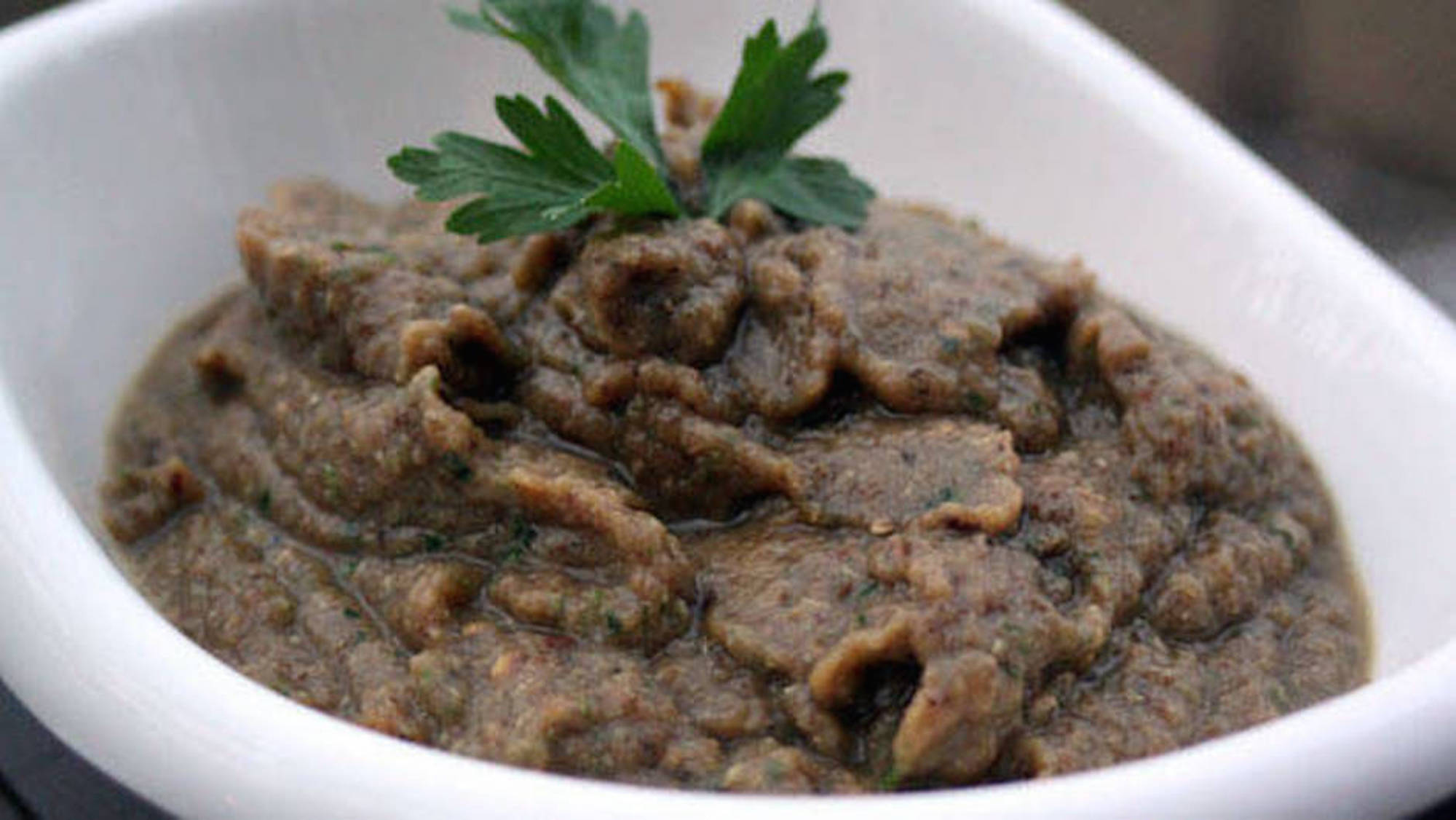 Smoky Eggplant and Roasted Garlic Spread Rachael Ray's non profit